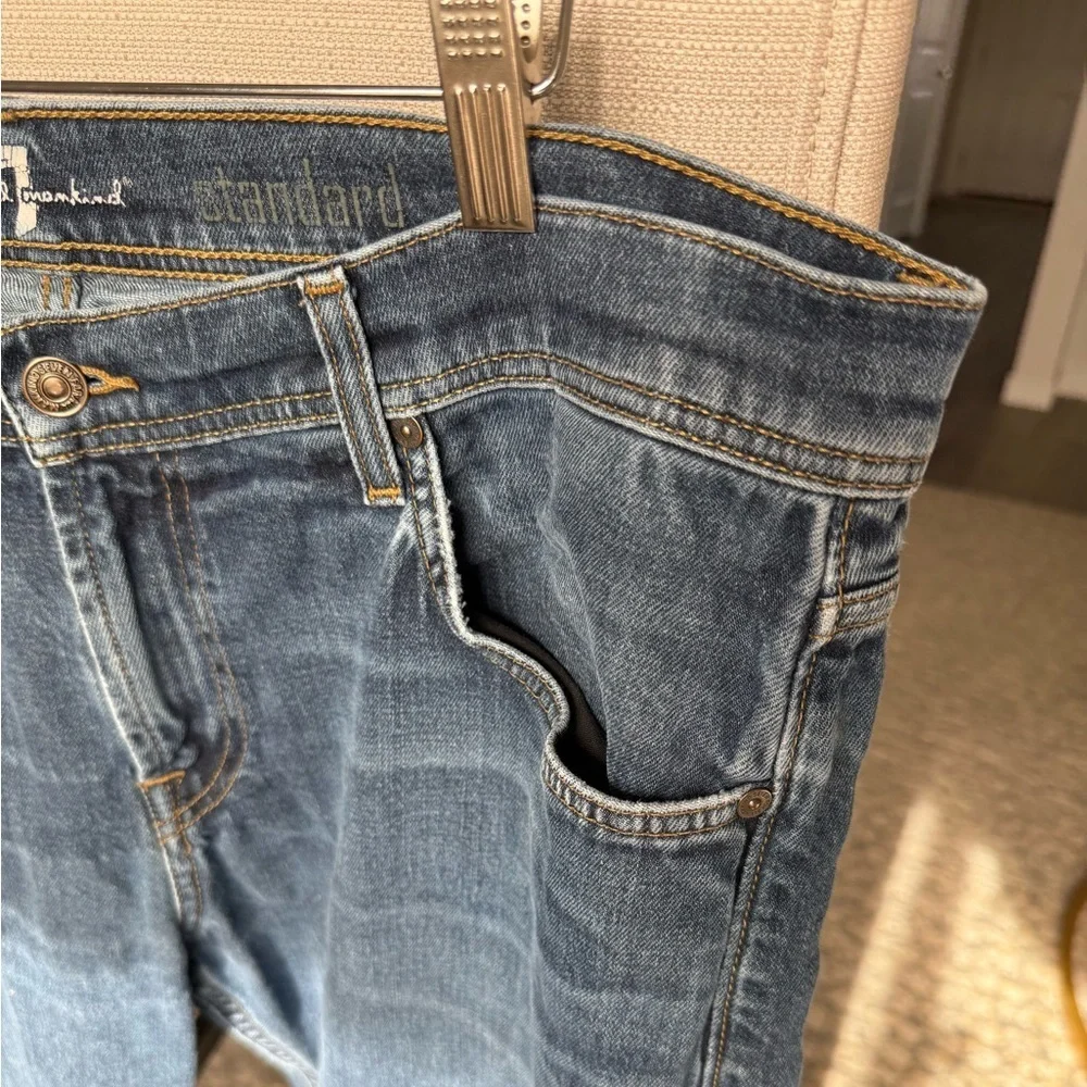 7 For All Mankind Standard Jeans Men's 36 Blue Stretch Cotton Denim